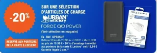 Sélection d'articles de charge Urban Factory / Force Power