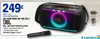 JBL Partybox On The Go 2 R f. JBLPARTYBOXOTG2BEP