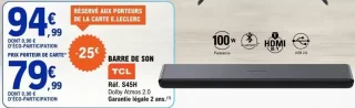 BARRE DE SON TCL Réf. S45H