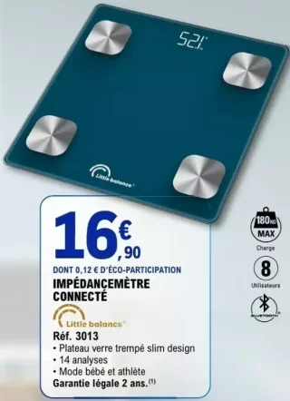 Impédancemètre connecté Little Balance Réf. 3013