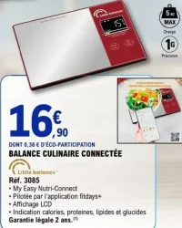 Balance culinaire connectée Little Balance Réf. 3085