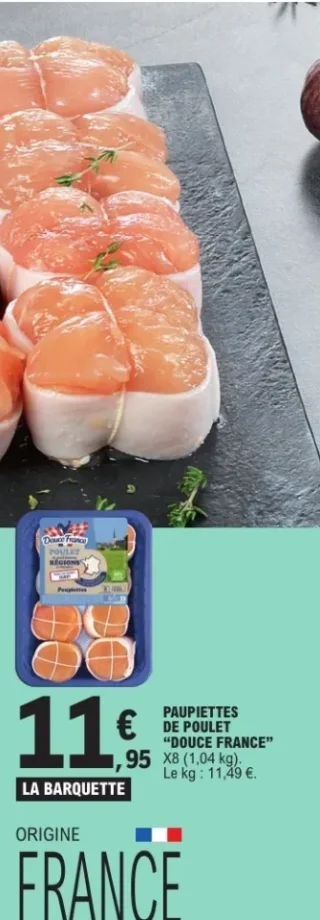 Paupiettes de poulet "Douce France"