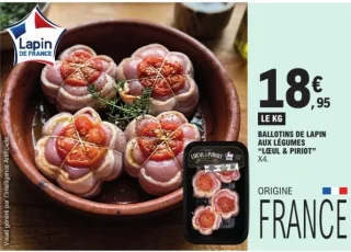 Ballotins de lapin aux légumes "Lœul & Piriot"
