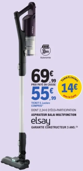 Aspirateur balai multifonction Elsay