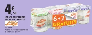 LOT DE 8 CONFITURIERS 324 ML (6 + 2 OFFERTS) Le Parfait