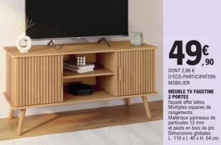 Meuble TV Faustine 2 portes