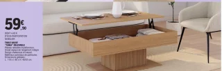 Table basse "Tania" relevable