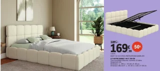 Lit coffre Bubble 140 x 190 cm
