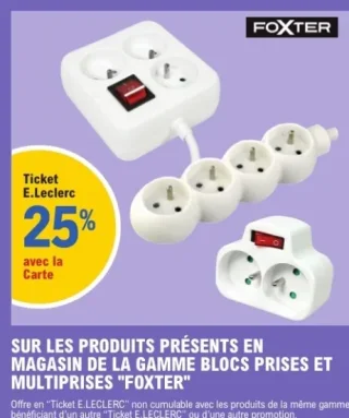 Blocs Prises et Multiprises Foxter