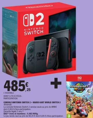 Console Nintendo Switch + Mario Kart 8 Deluxe