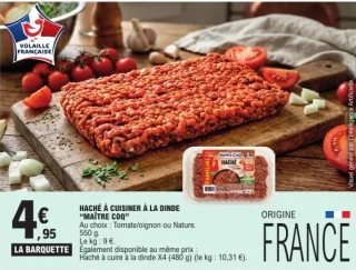 Haché à cuisiner à la dinde "MAÎTRE COQ"