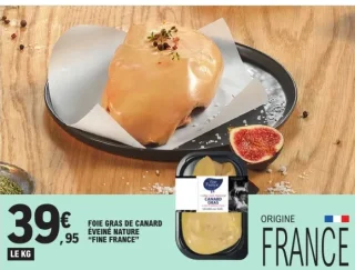 Foie gras de canard éveiné nature "FINE FRANCE"