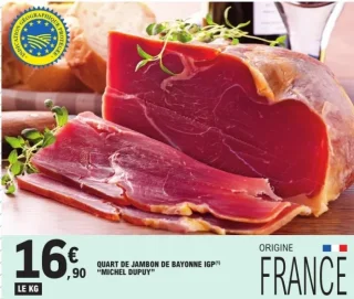 Quart de jambon de Bayonne IGP "Michel Dupuy"