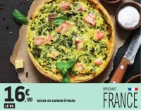 Quiche au saumon épinard