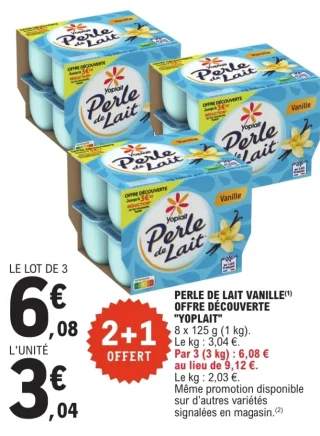Perle de Lait Vanille Yoplait
