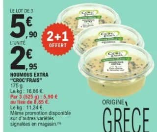 Houmous Extra "Croc'Frais"