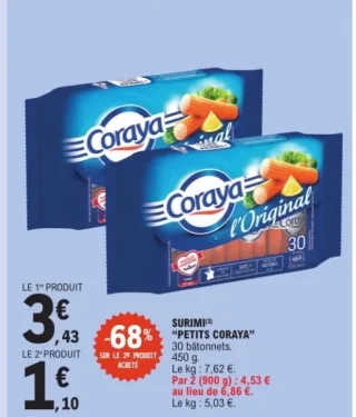 Surimi "petits coraya"