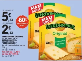 Leerdammer Original 27,5% MAT. GR. Maxi Format
