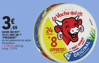 Vache qui rit 18,5% MAT. GR. Président