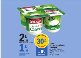 Yaourt au lait de chèvre "Soignon"