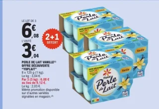 Perle de Lait Vanille Offre Découverte "Yoplait"