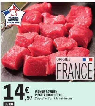 Viande Bovine : Pièce à Brochette