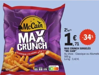 Max Crunch surgelés Mc Cain