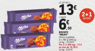 Biscuits "MILKA" Choco suprême