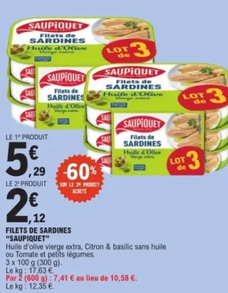 Filets de sardines Saupiquet
