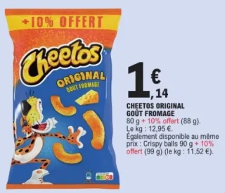 Cheetos Original Goût Fromage