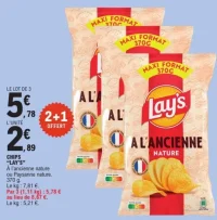 Chips "Lay's" À l'ancienne nature ou Paysanne nature