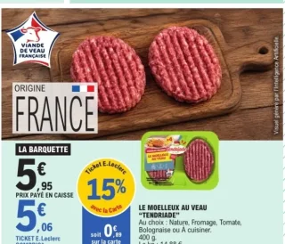 Le moelleux au veau Tendriade