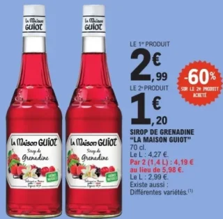 Sirop de Grenadine La Maison Guiot