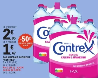 Eau minérale naturelle Contrex