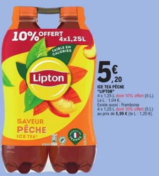 Ice Tea Pêche "LIPTON"