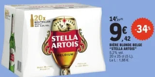 Bière blonde belge "Stella Artois"