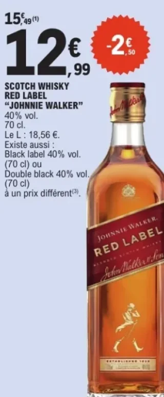 Scotch Whisky Red Label "Johnnie Walker"