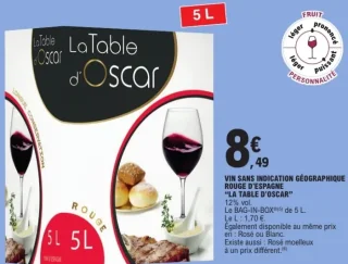 Vin d'Espagne La Table d'Oscar