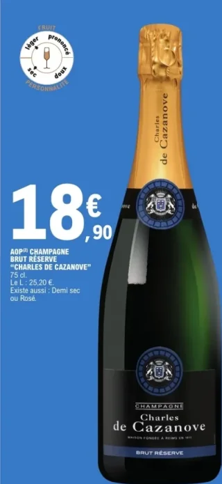 AOP Champagne Brut Réserve Charles de Cazanove