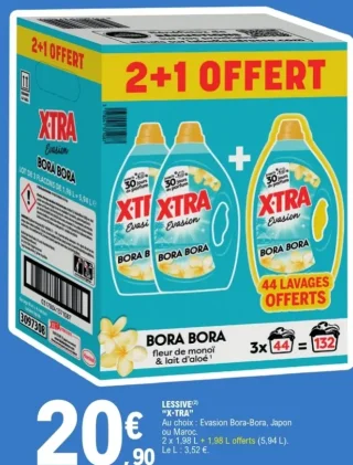 Lessive "X-TRA" Bora Bora