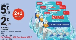 Blocs WC Canard Marine ou Floral
