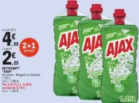 Nettoyant ménager Ajax Muguet ou Cerisier