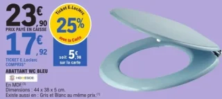 Abattant WC bleu HOMESIDE