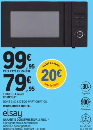 MICRO-ONDES DIGITAL elsay