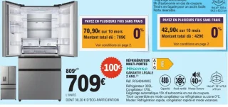 RÉFRIGÉRATEUR MULTI-PORTES Hisense RF540N4WIE