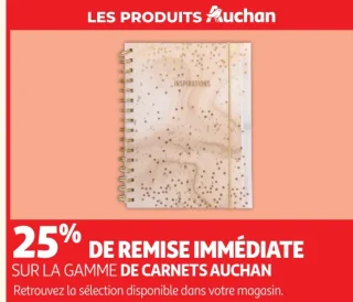 Gamme de carnets Auchan