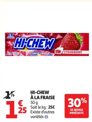 HI-CHEW À LA FRAISE
