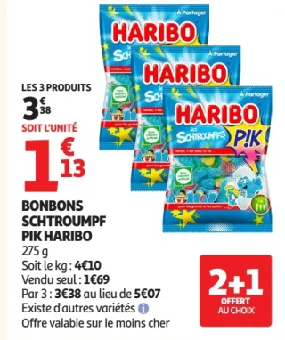 BONBONS SCHTROUMPF PIK HARIBO