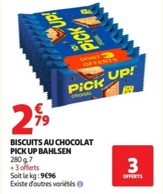BISCUITS AU CHOCOLAT PICK UP BAHLSEN