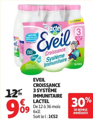 Eveil Croissance 3 Système Immunitaire Lactel